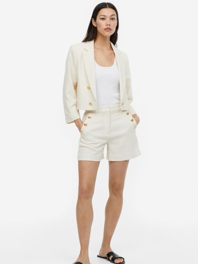 Texture Cropped Jacket